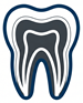 icona endodonzia: diagnosi e cura del dente cariato con trattamento canalare